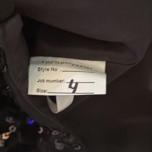 Women’s Black MermaidFit Sequins Party Prom Formal Dress LaceUp Back Size 4 - Picture 15 of 15